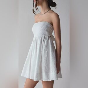 BDG Juliana Eyelet Strapless Mini Dress luxury urban outfits